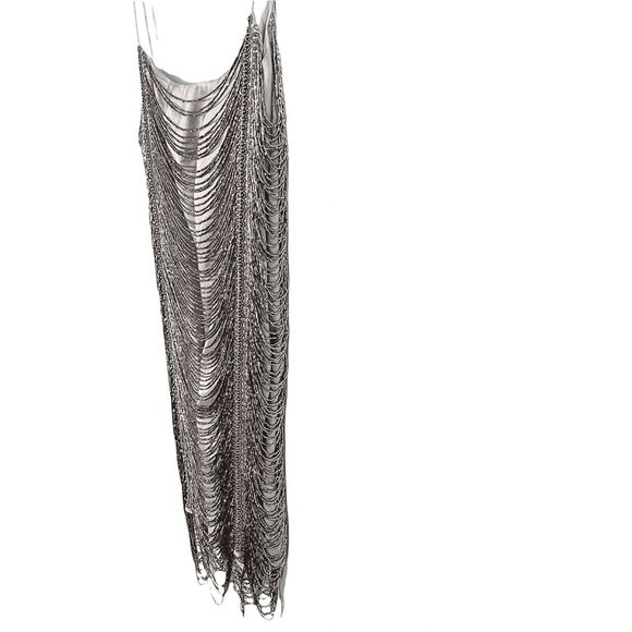 Zeynep Arcay Mini Bead Dress Light Grey - Picture 6 of 12